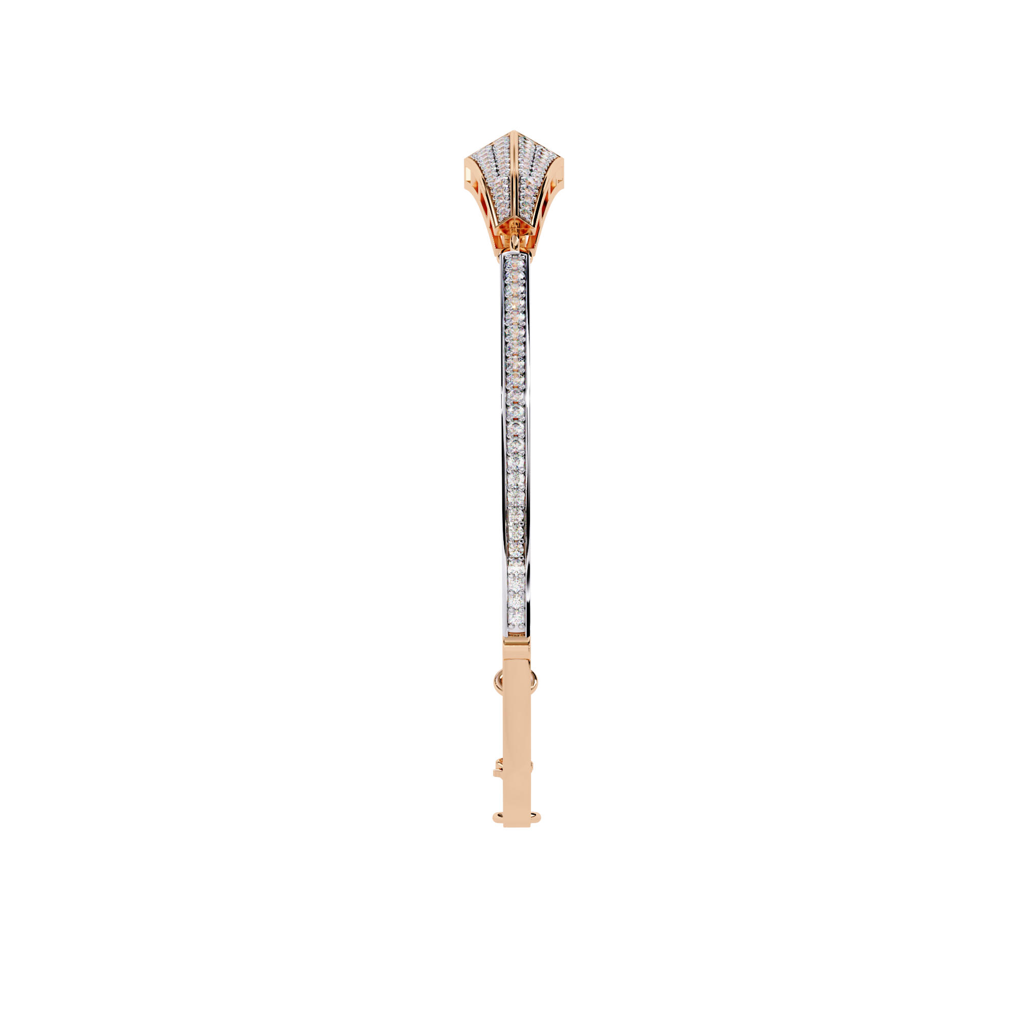 Solitairekart 0.55ct Art Deco Natural Diamond Arrow Bracelet-HI Color, VS-SI Clarity